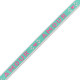 Ribbon text "Amour" Dark turquoise-fuchsia